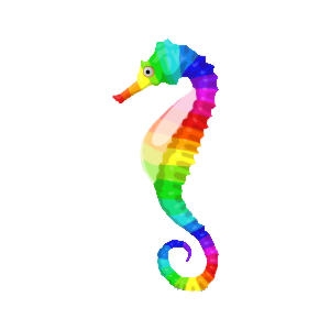 Rainbowstripe Seahorse